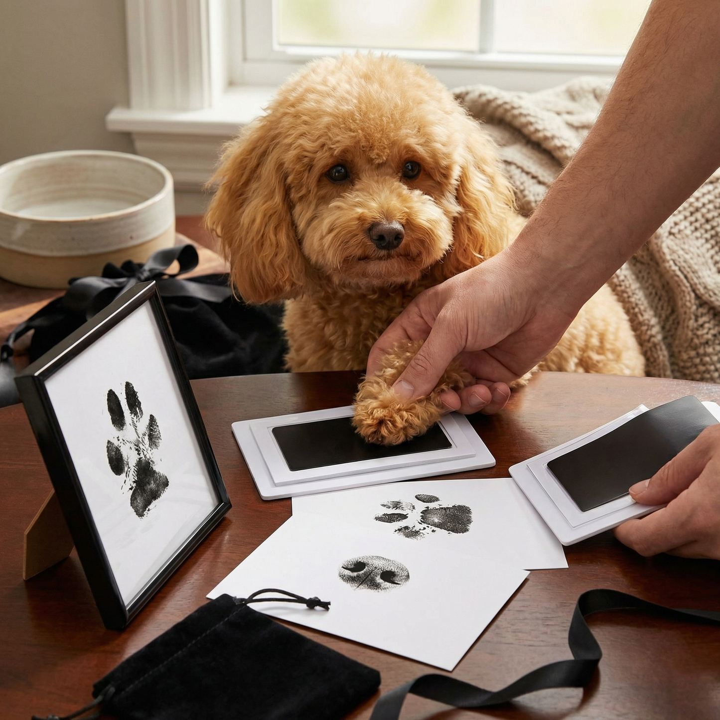 Pet Paw & Nose Print Kit – DIY Keepsake for Dogs