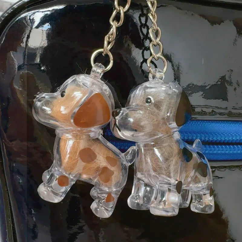 Memorial Fur Pendant in Dog Shape
