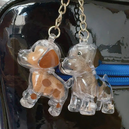 Memorial Fur Pendant in Dog Shape