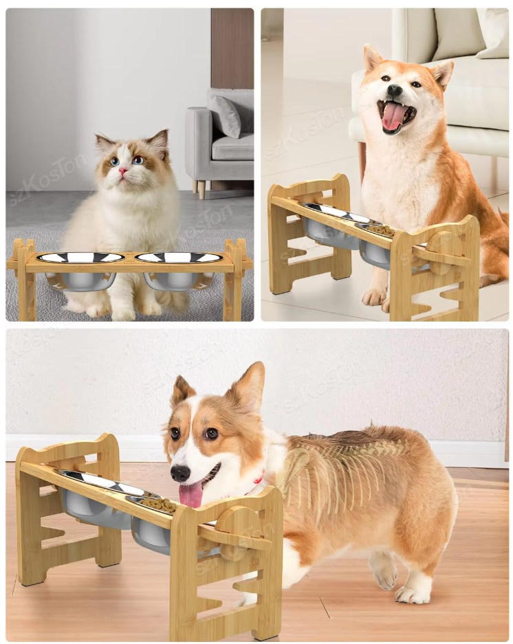 Elevated Feeding Station For Pets  Bowls