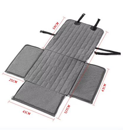 Waterproof Car Seat for Dogs - Non - Slip Protective Mat with Raised Edge Safety Belt