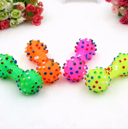 Dog Toys For Chewing – Colorful Chew Toys In The Shape Of Dumbbells