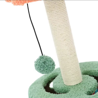 Sunflower Cat Scratching Post - Scratching Post With Toy And Interactive Cat Playground
