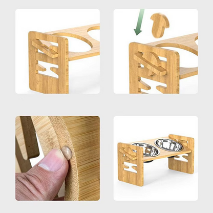 Elevated Feeding Station For Pets  Bowls