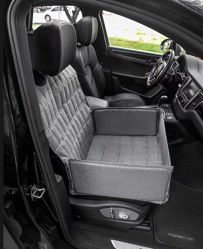Waterproof Car Seat for Dogs - Non - Slip Protective Mat with Raised Edge Safety Belt