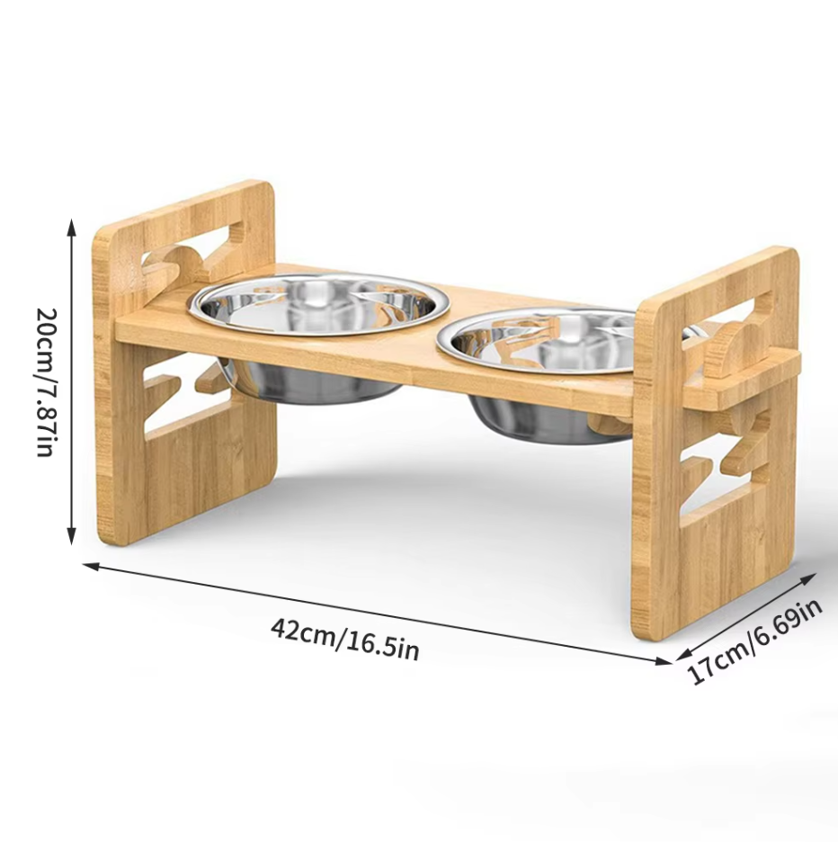 Elevated Feeding Station For Pets  Bowls