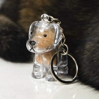Memorial Fur Pendant in Dog Shape