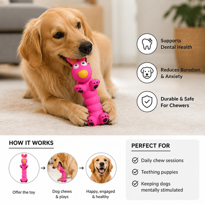 Flexible Animal-Shaped Dog Chew Toy