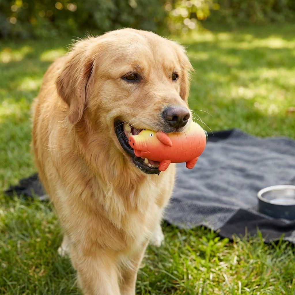 Durable Squeaky Latex Farm Animal Dog Toy