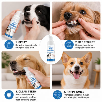 Dog Dental Cleaning Foam – Brighter Teeth & Fresh Breath