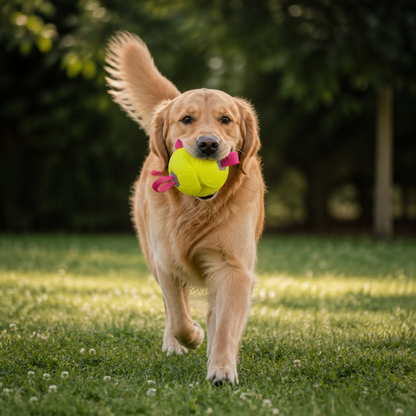 Eco-Friendly Indestructible Dog Ball – Bite Resistant Interactive Tug & Fetch Toy