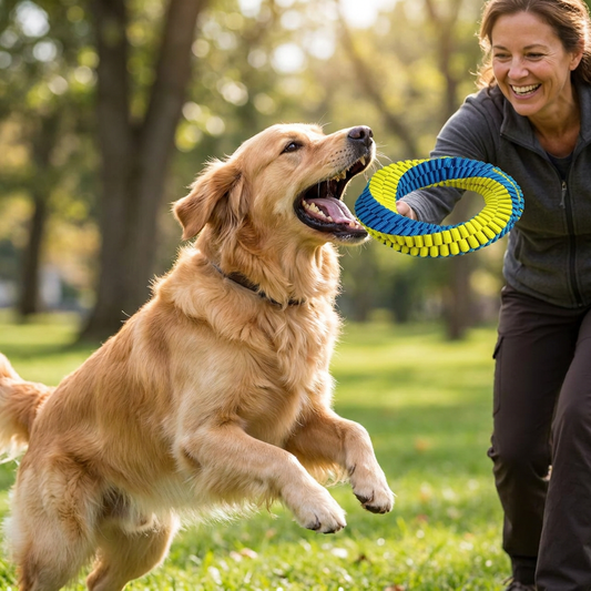 Durable Woven Ring Tug & Chew Toy for Dogs