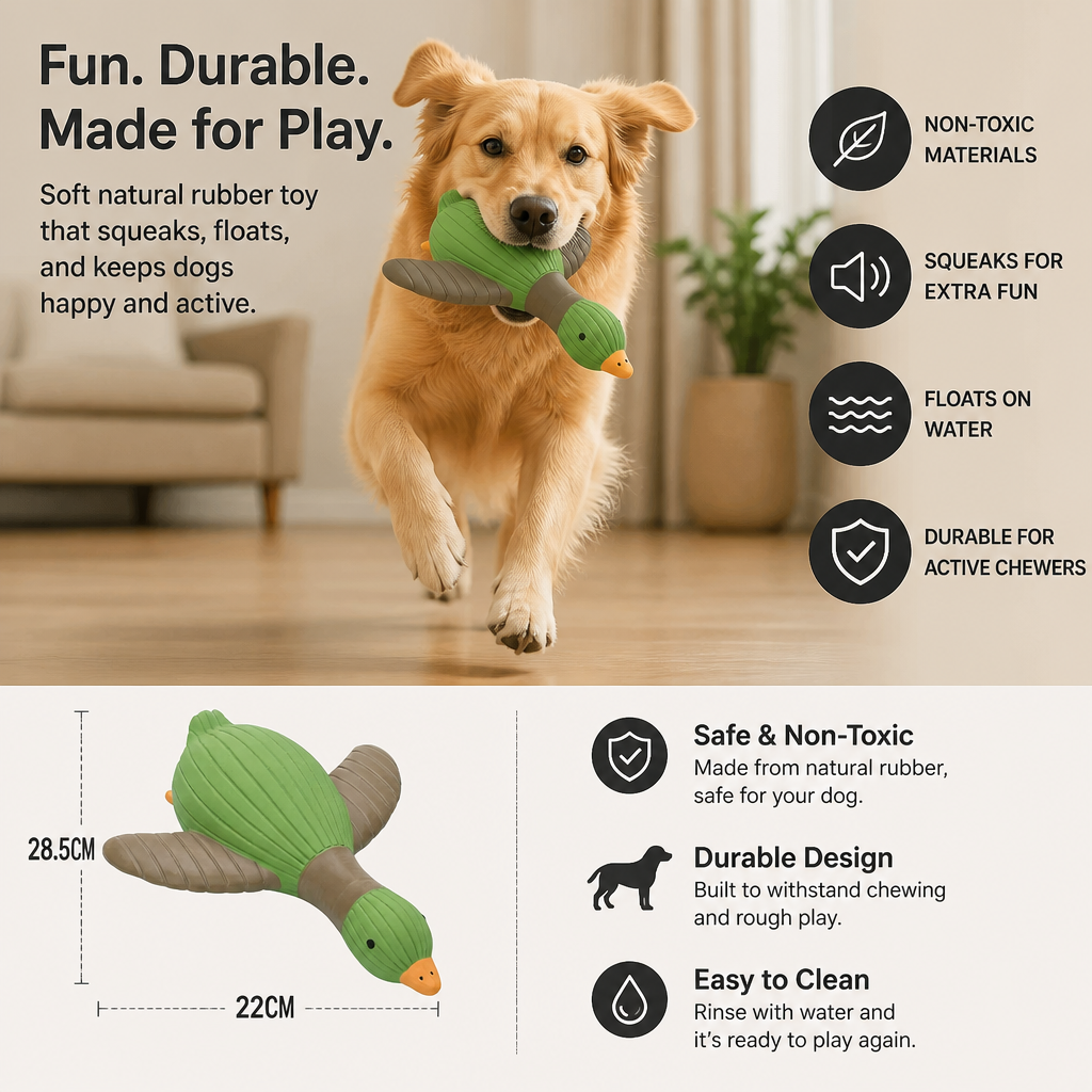 Interactive Chew & Squeak Animal Dog Toy