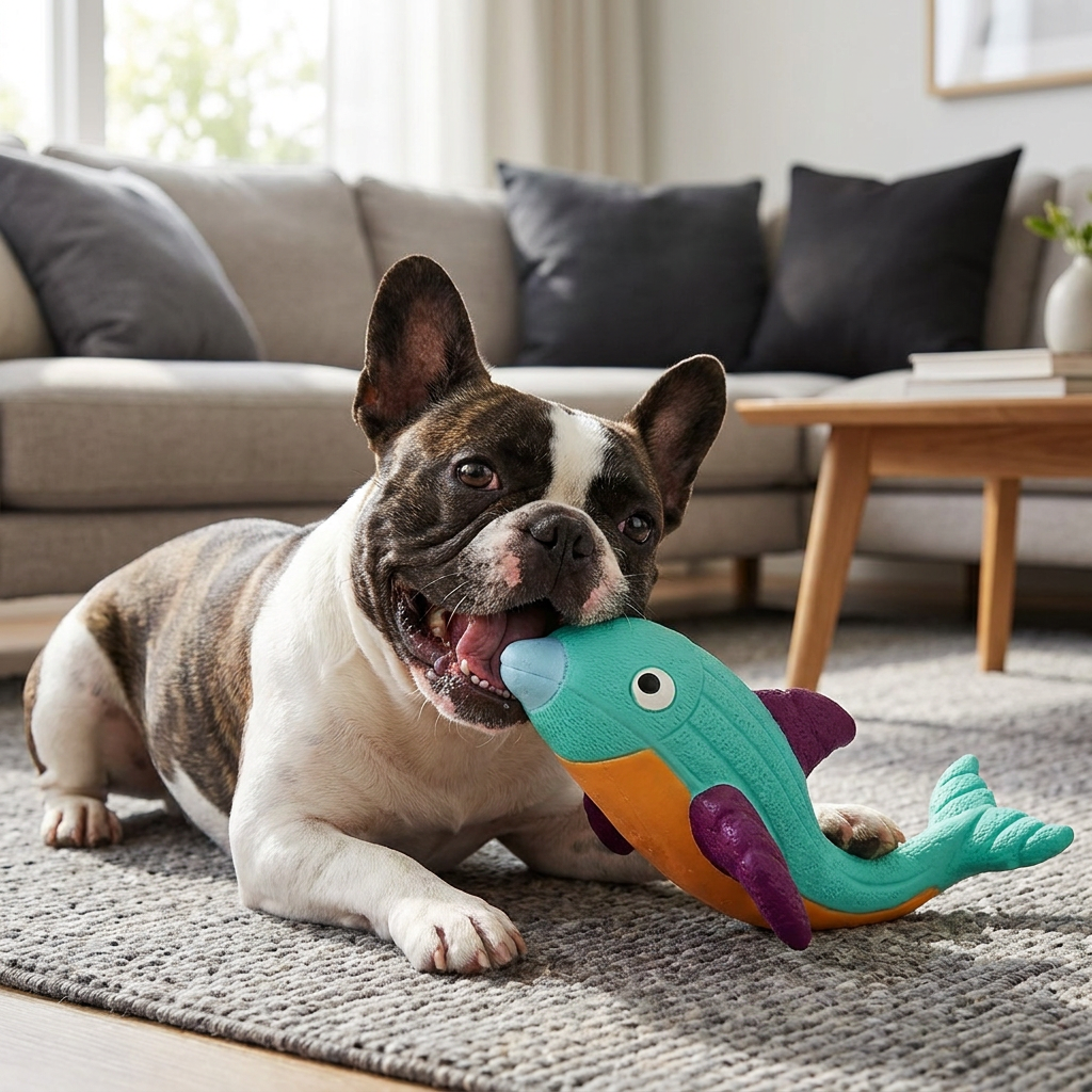 Interactive Chew & Squeak Animal Dog Toy