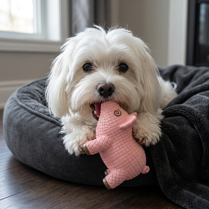 Interactive Chew & Squeak Animal Dog Toy