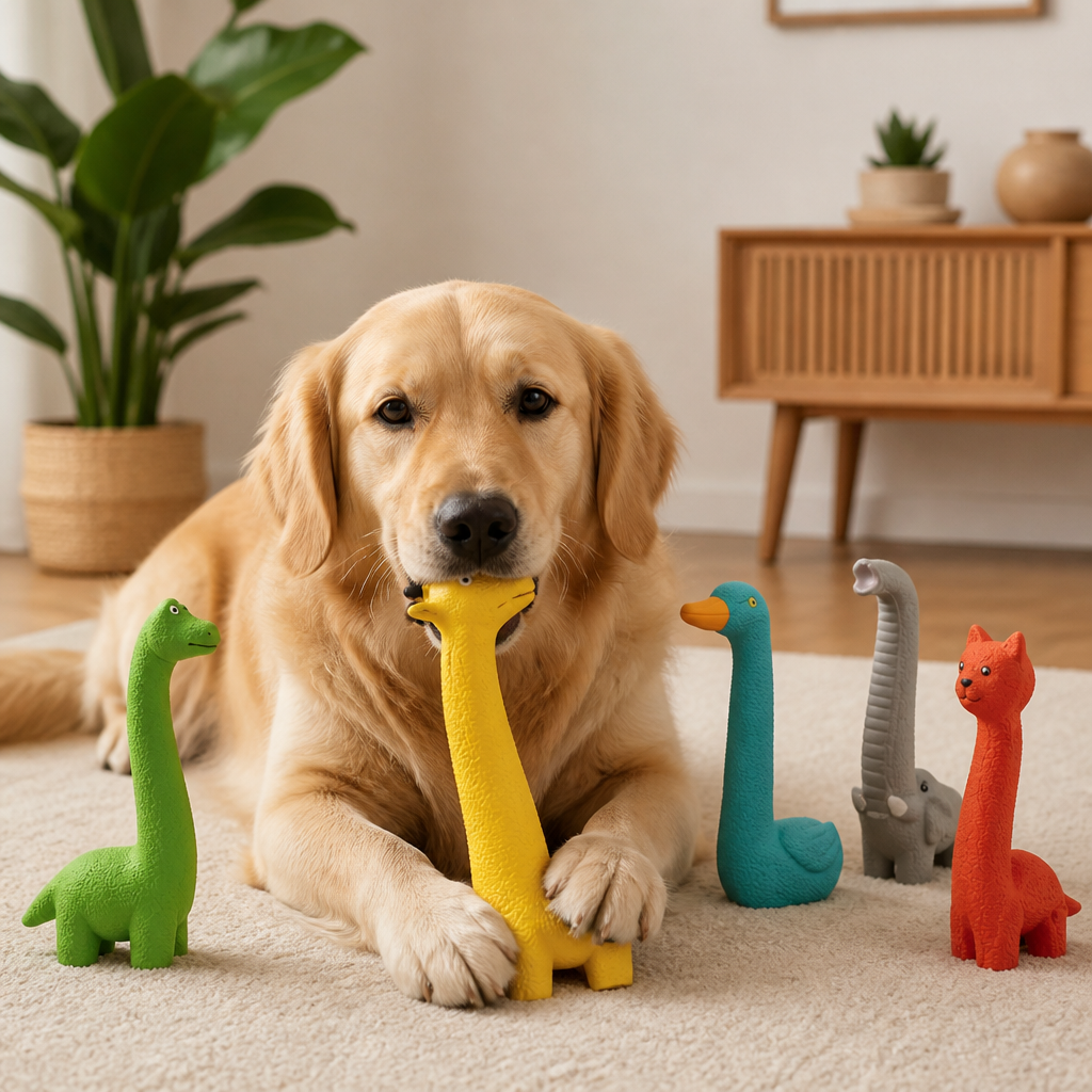 XXL Durable Teeth Cleaning Latex Dog Toy
