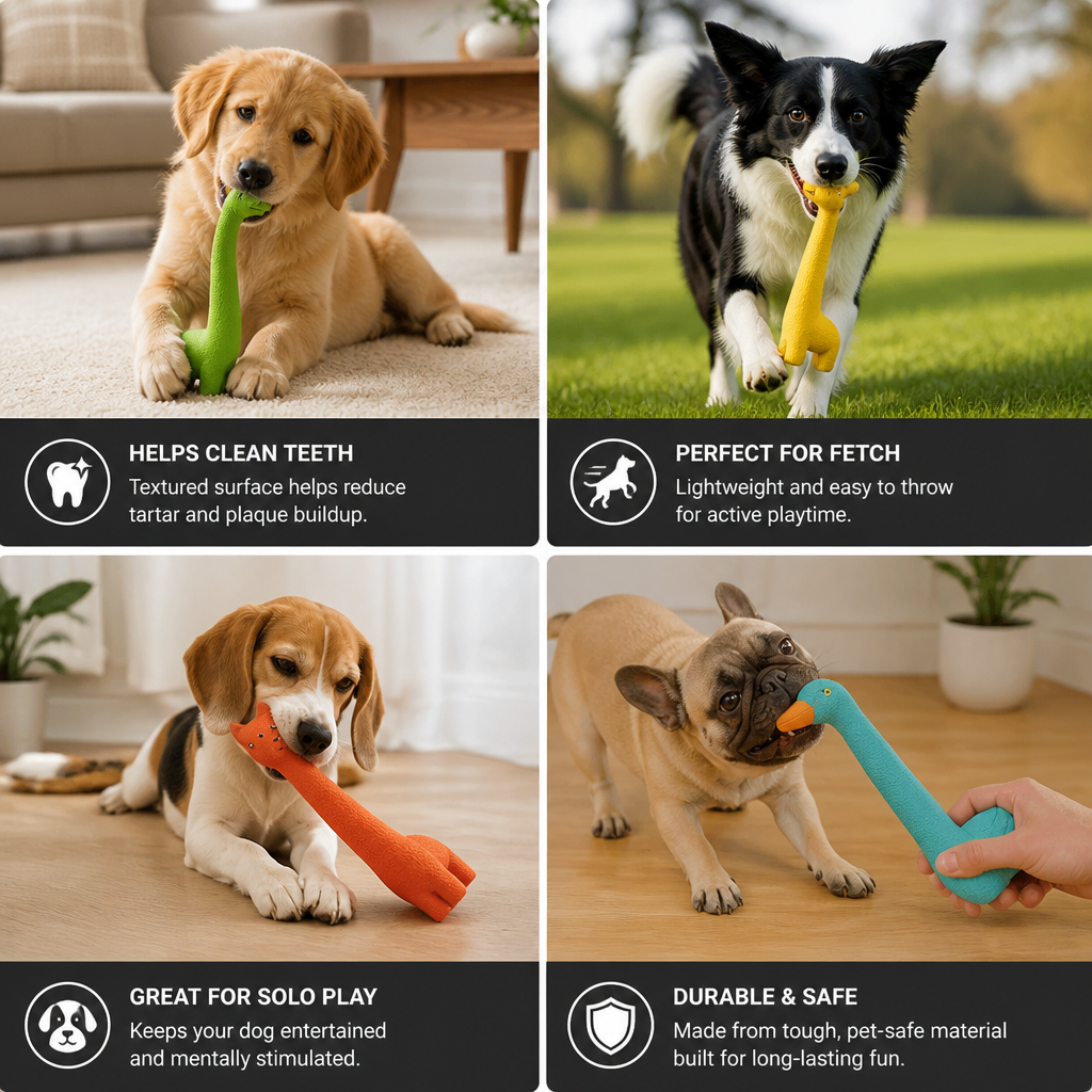 XXL Durable Teeth Cleaning Latex Dog Toy