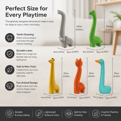 XXL Durable Teeth Cleaning Latex Dog Toy
