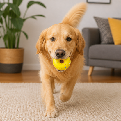 Colorful Squeaky Donut Dog Toy