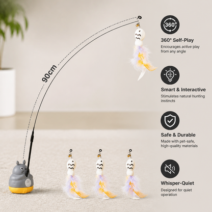 360° Interactive Self-Play Cat Teaser