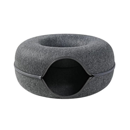 2in1 Donut Cat Bed And Cave
