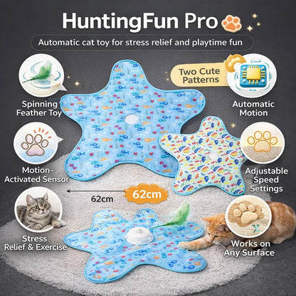 HuntingFun Pro – Automatic cat toy for stress relief and playtime fun