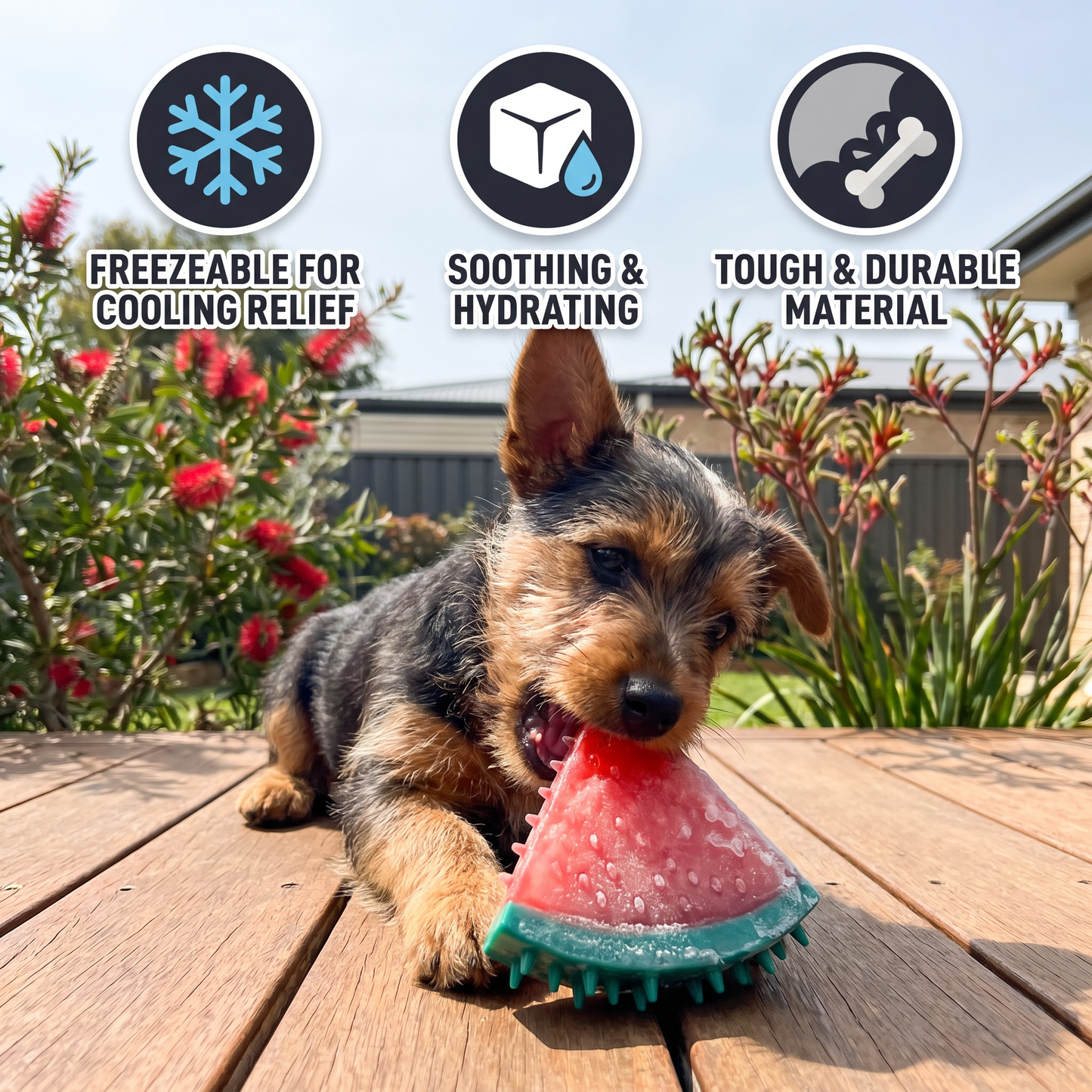 Cooling Fruit Dog Chew Toy